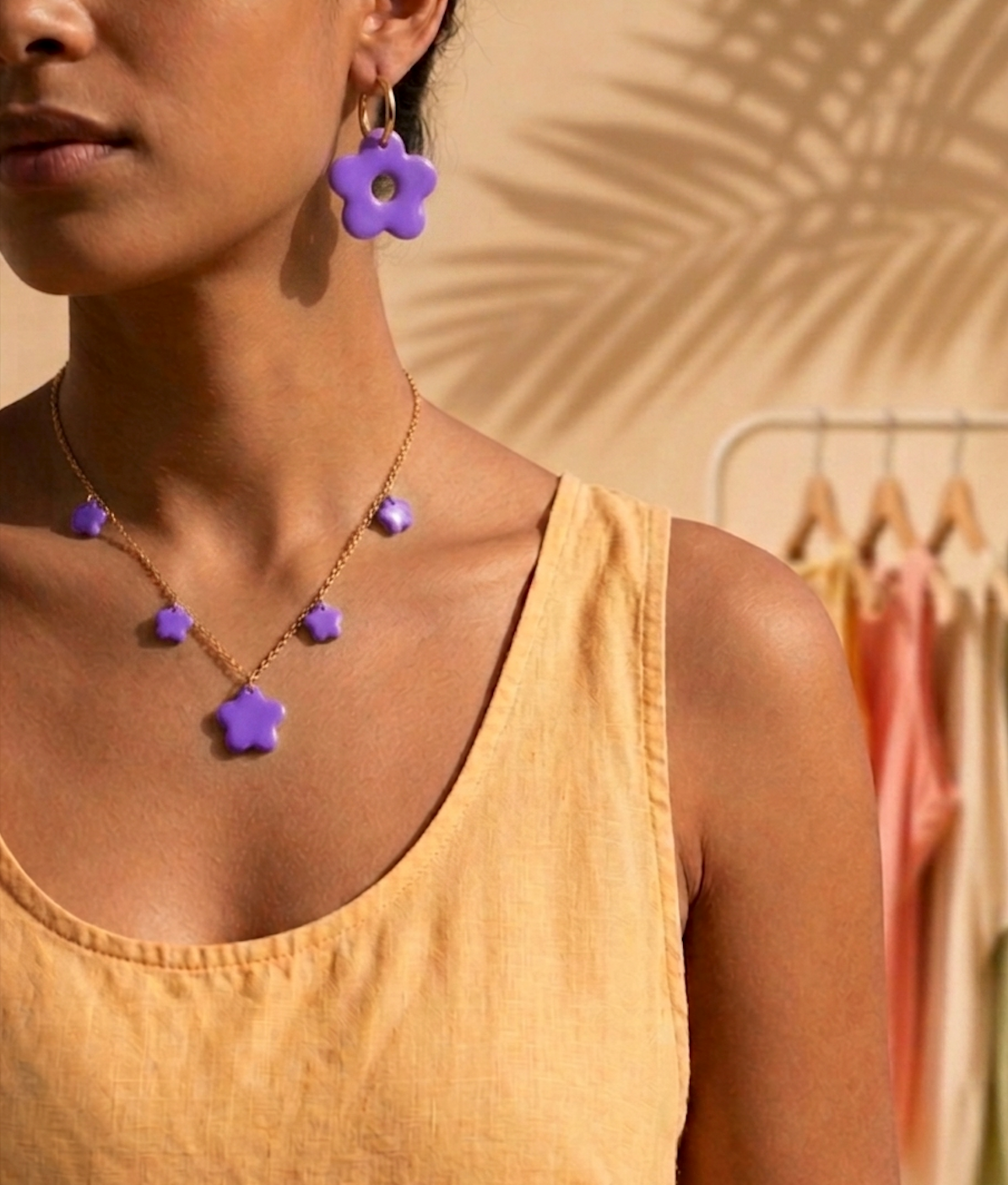 Parure Martine "Violette"